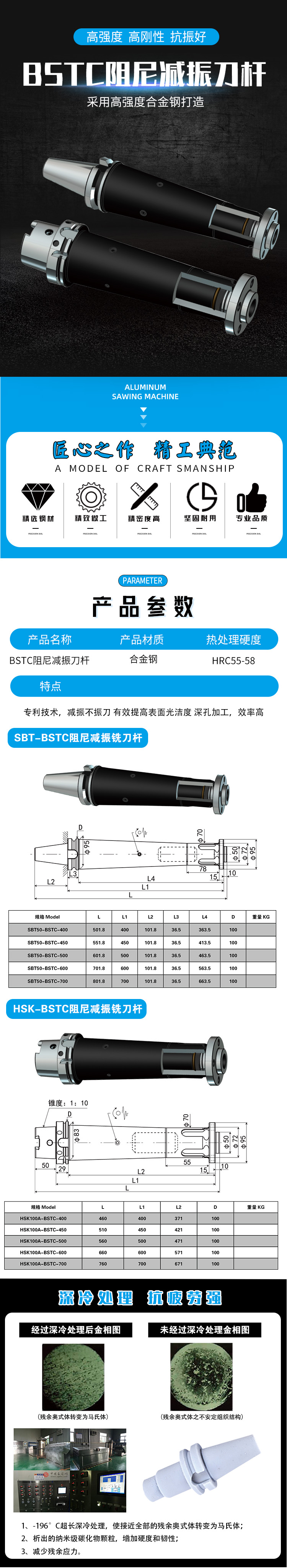 BSTC阻尼减振刀柄 BSTC阻尼减振刀柄